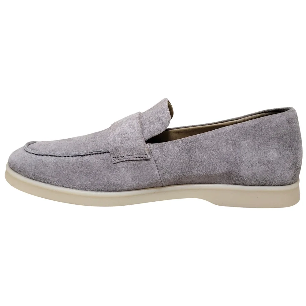 Vince. Men Big Sur-M Slip On Penny Loafers US 8M EU 41 Smoke Grey Suede C2PT